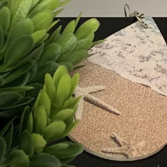 Beach Earring, Starfish Earring, Summer Earring, Vacation Earring, Ocean Earring - Picture 3 of 5